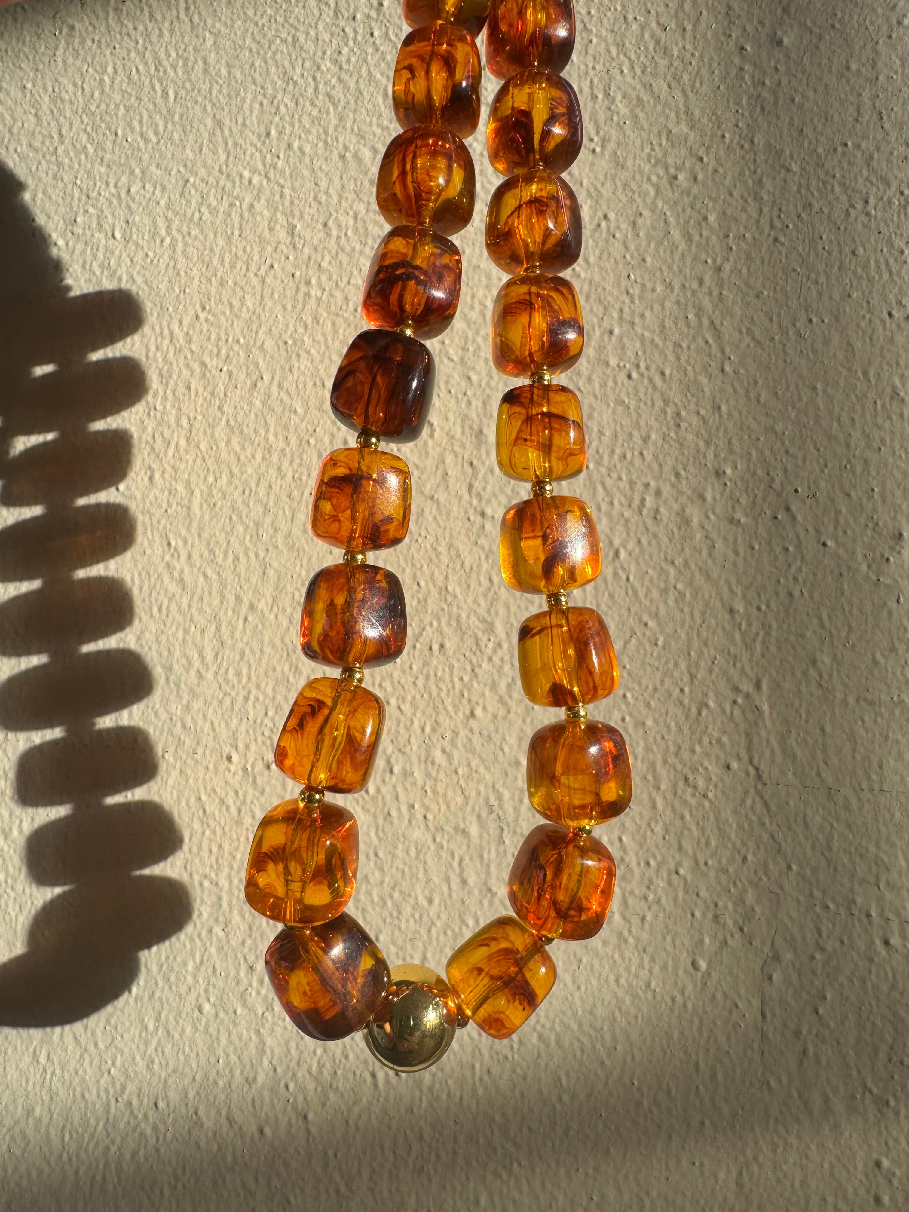 Brown Chunky Necklace