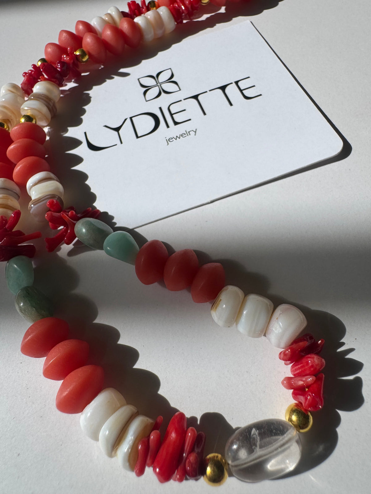 Red + Blue Handmade Necklace #L141