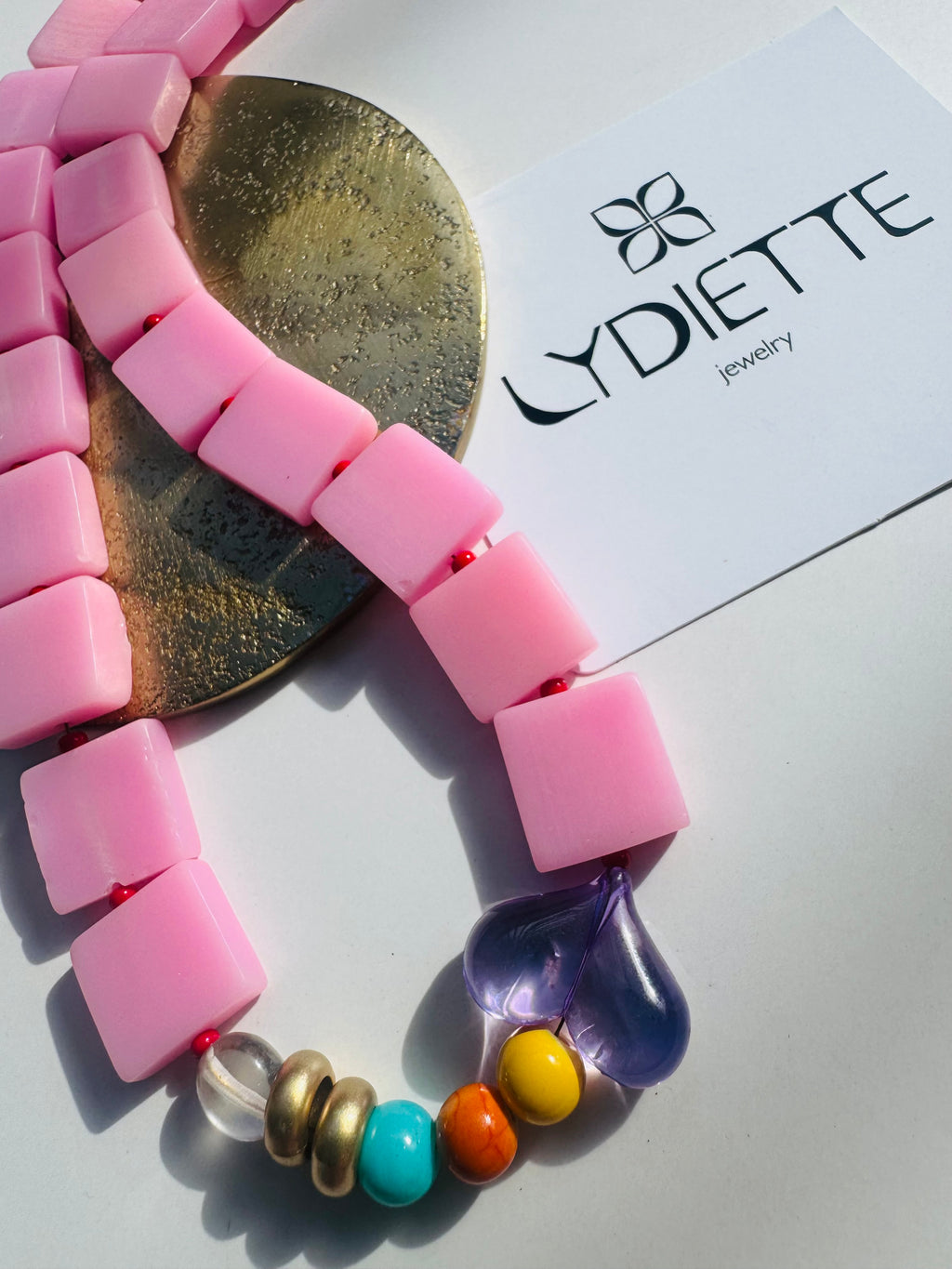 Pink Handmade Necklace #L144