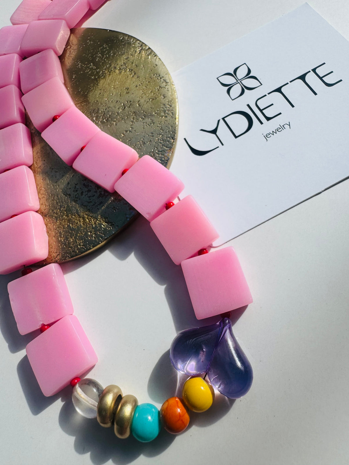Pink Handmade Necklace #L144