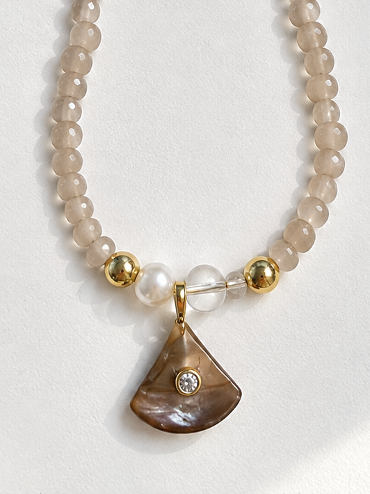 Handmade Brown Necklace #L133