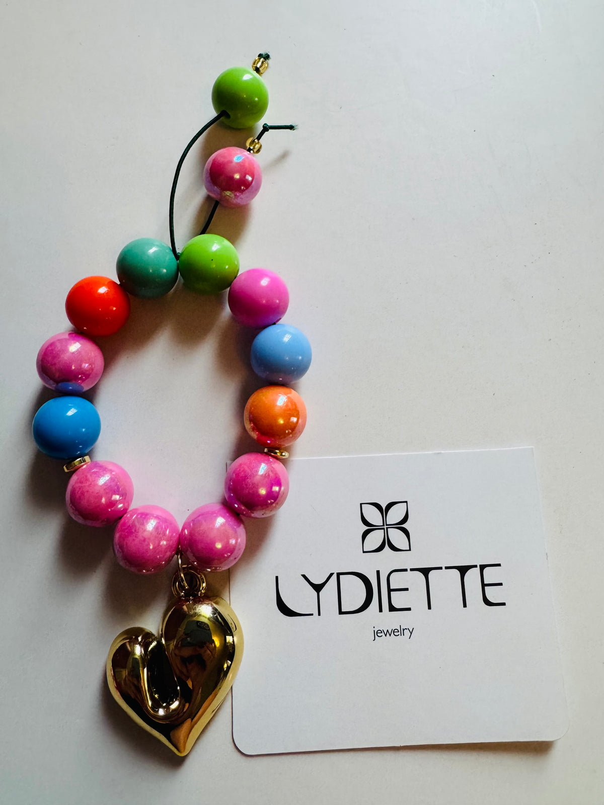 Lilac Heart Handmade Bracelet #L157