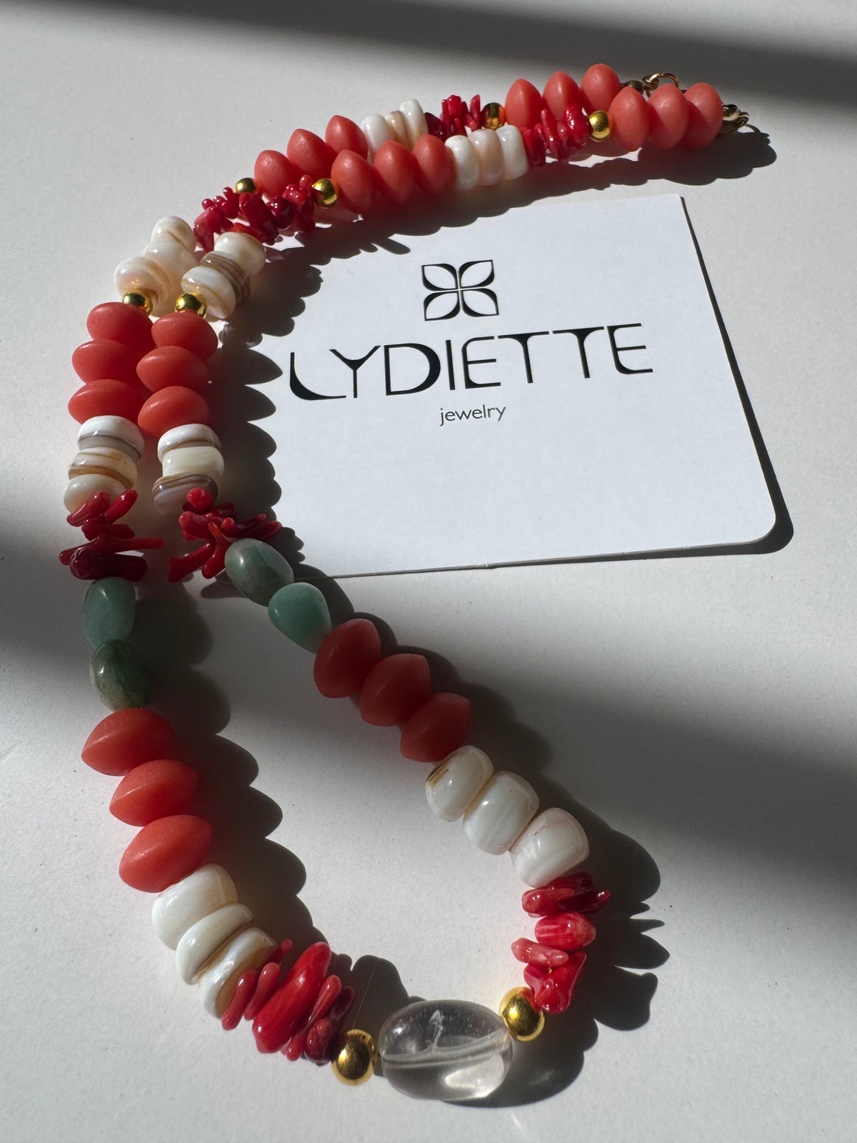 Red + Blue Handmade Necklace #L141