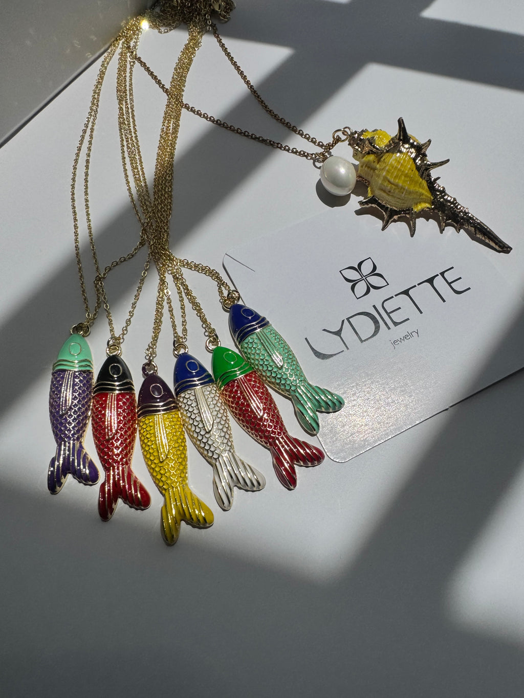 Yellow Shell Necklace