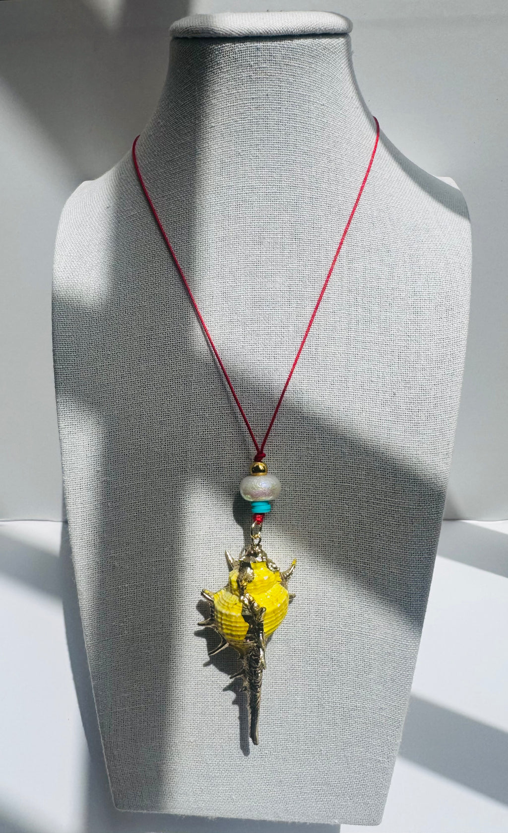 Yellow Shell Necklace