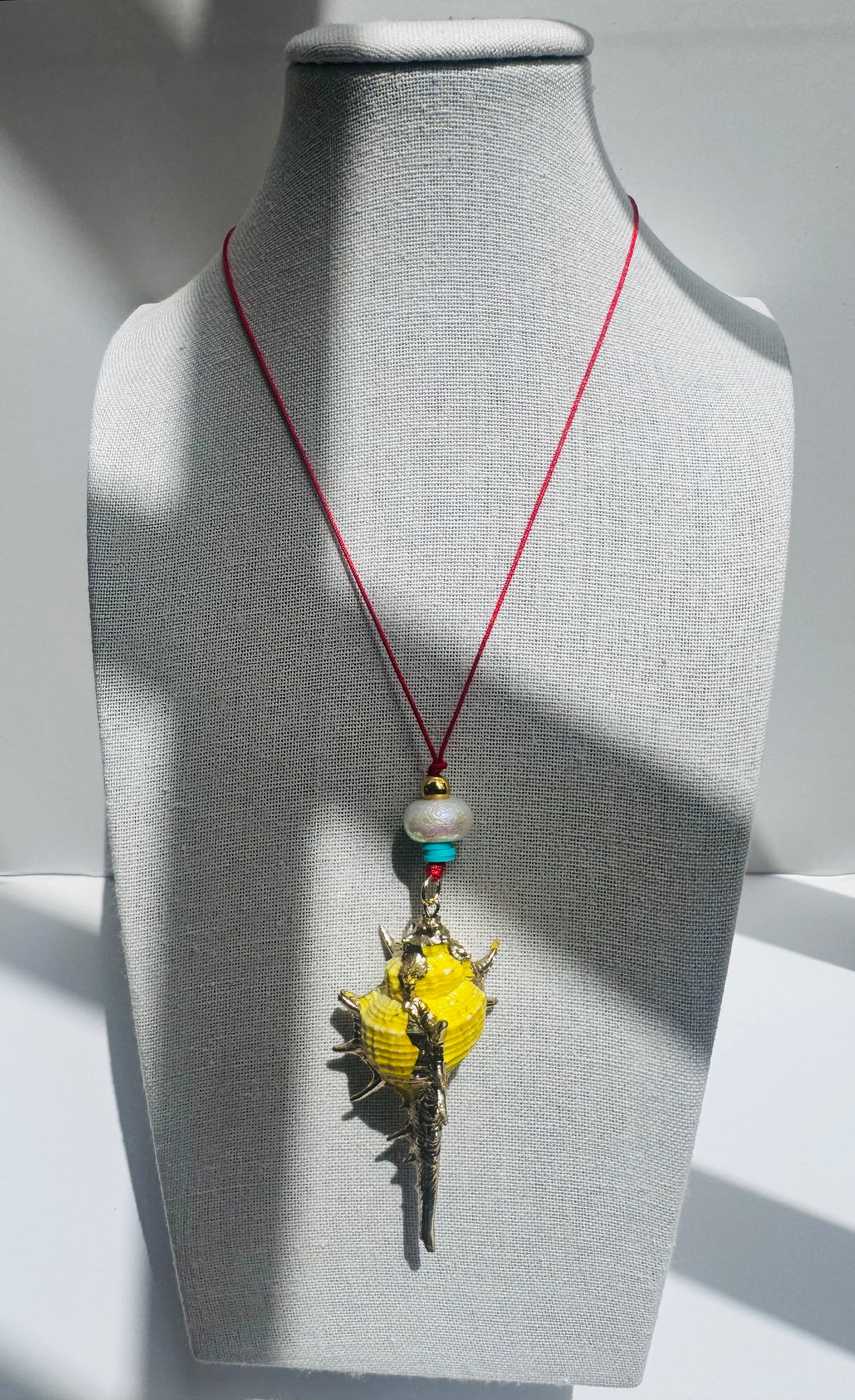 Yellow Shell Necklace