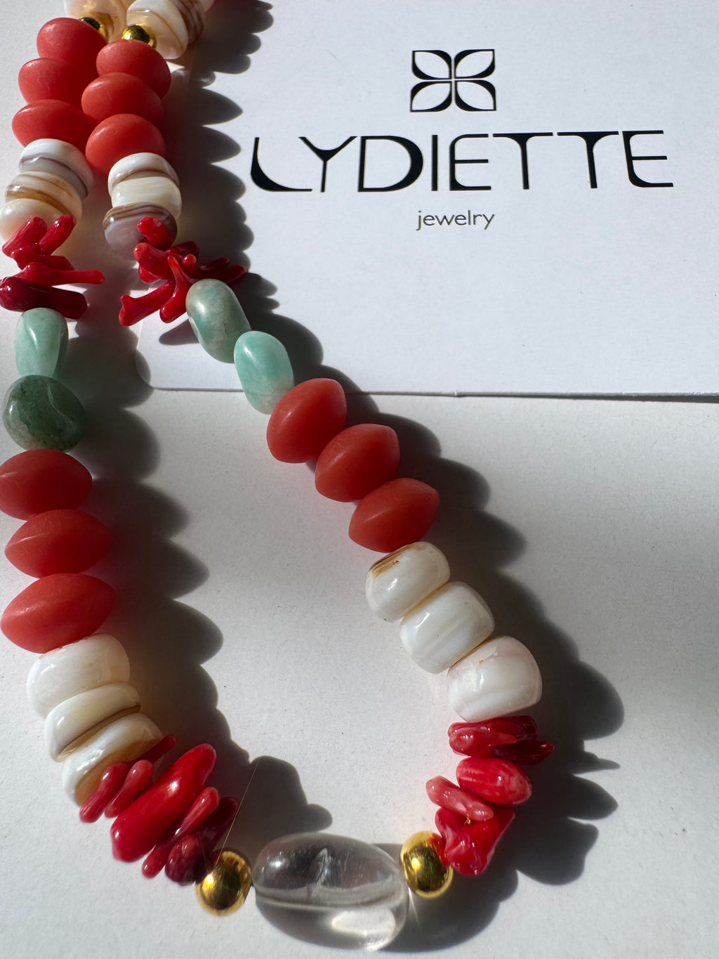 Red + Blue Handmade Necklace #L141