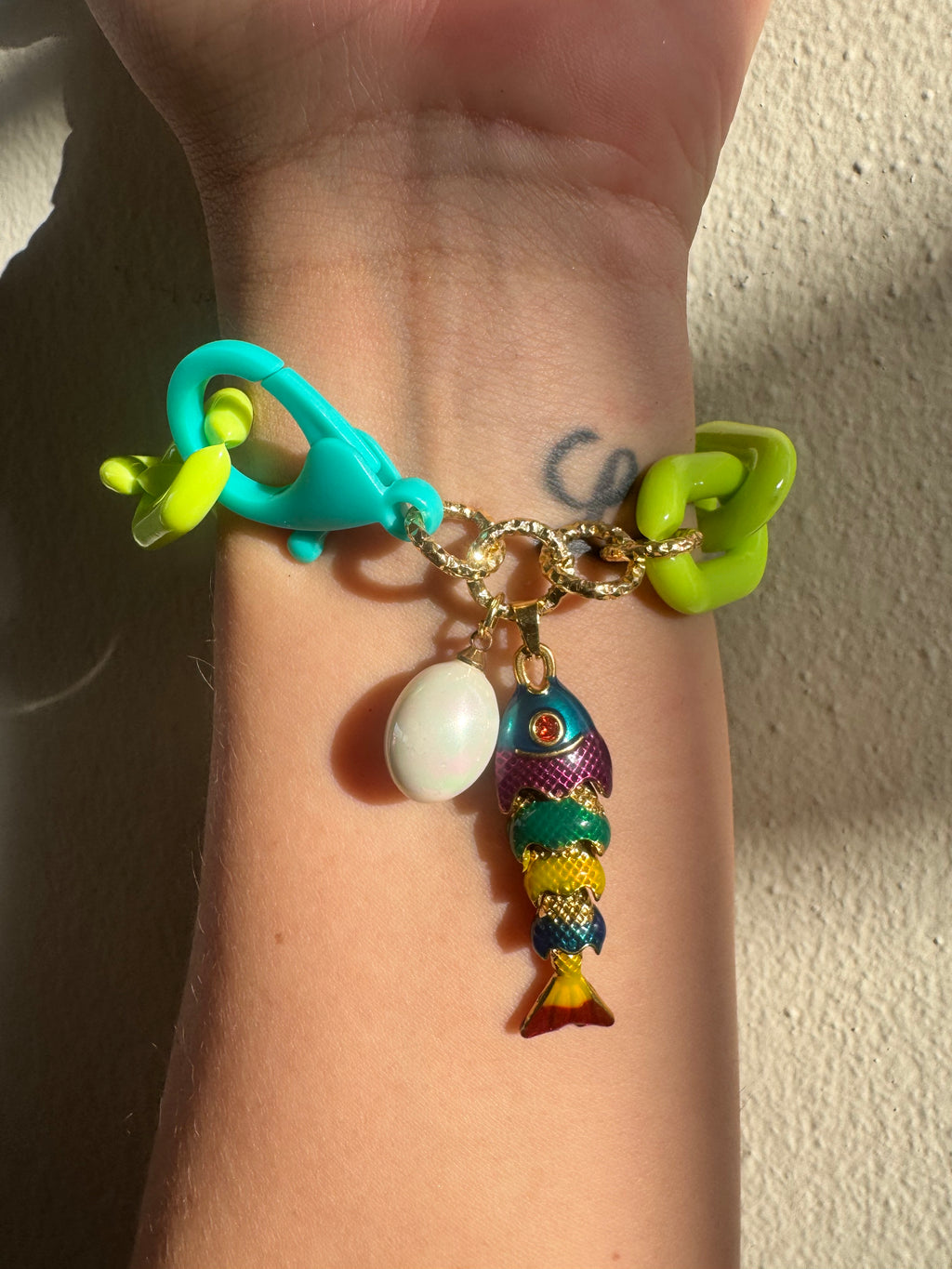 Green Acrylic Bracelet