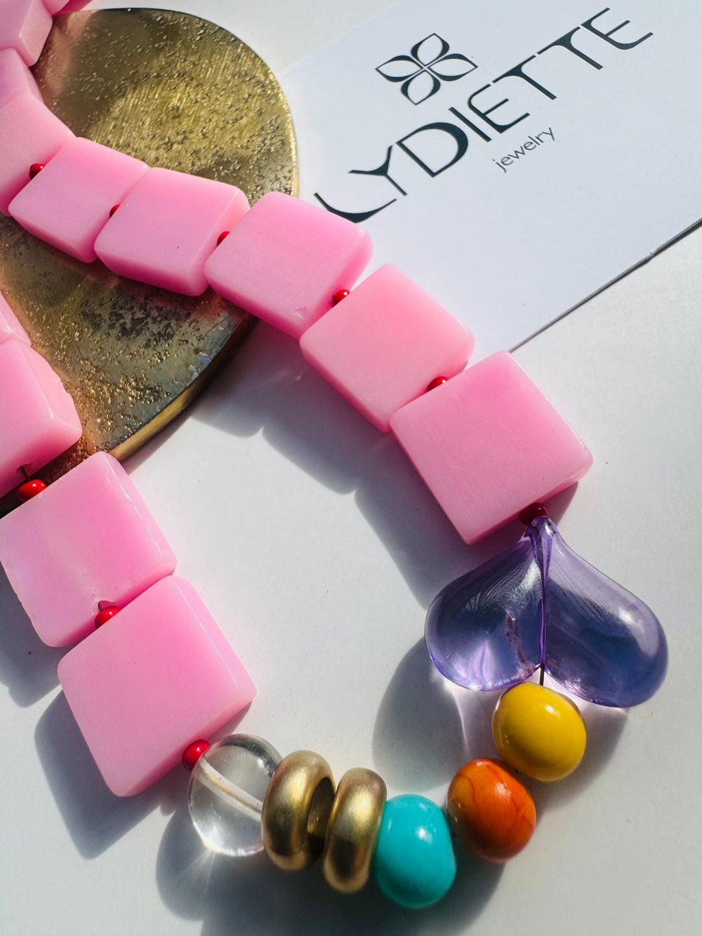 Pink Handmade Necklace #L144