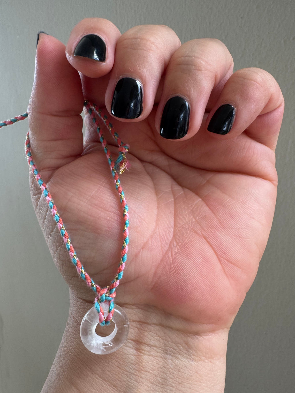 Handmade Clear Quartz Adjustable Bracelet #L152