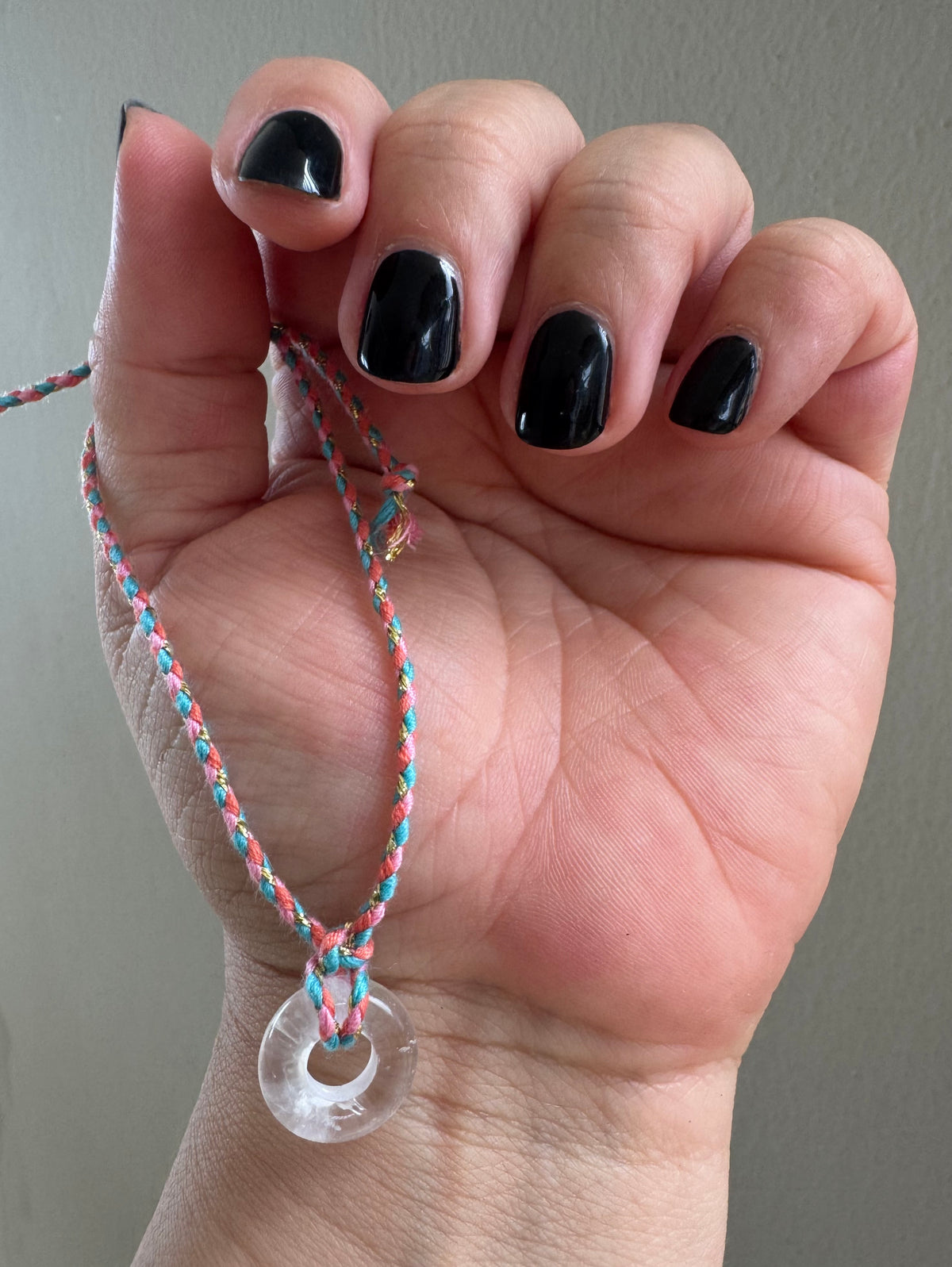 Handmade Clear Quartz Adjustable Bracelet #L152