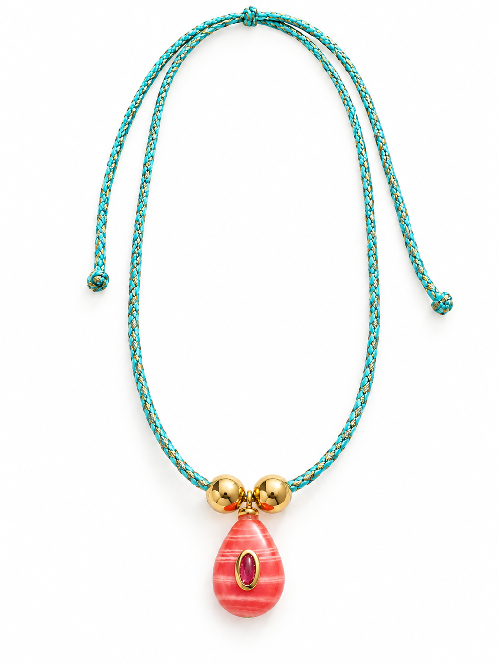 Handmade Adjustable Red Charm Necklace #L178