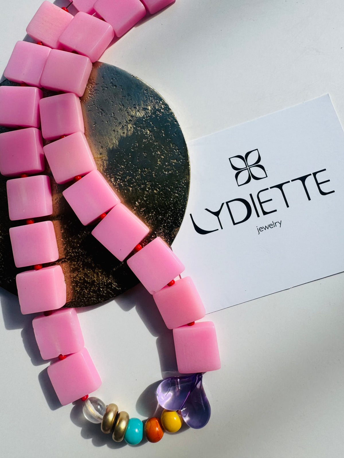 Pink Handmade Necklace #L144
