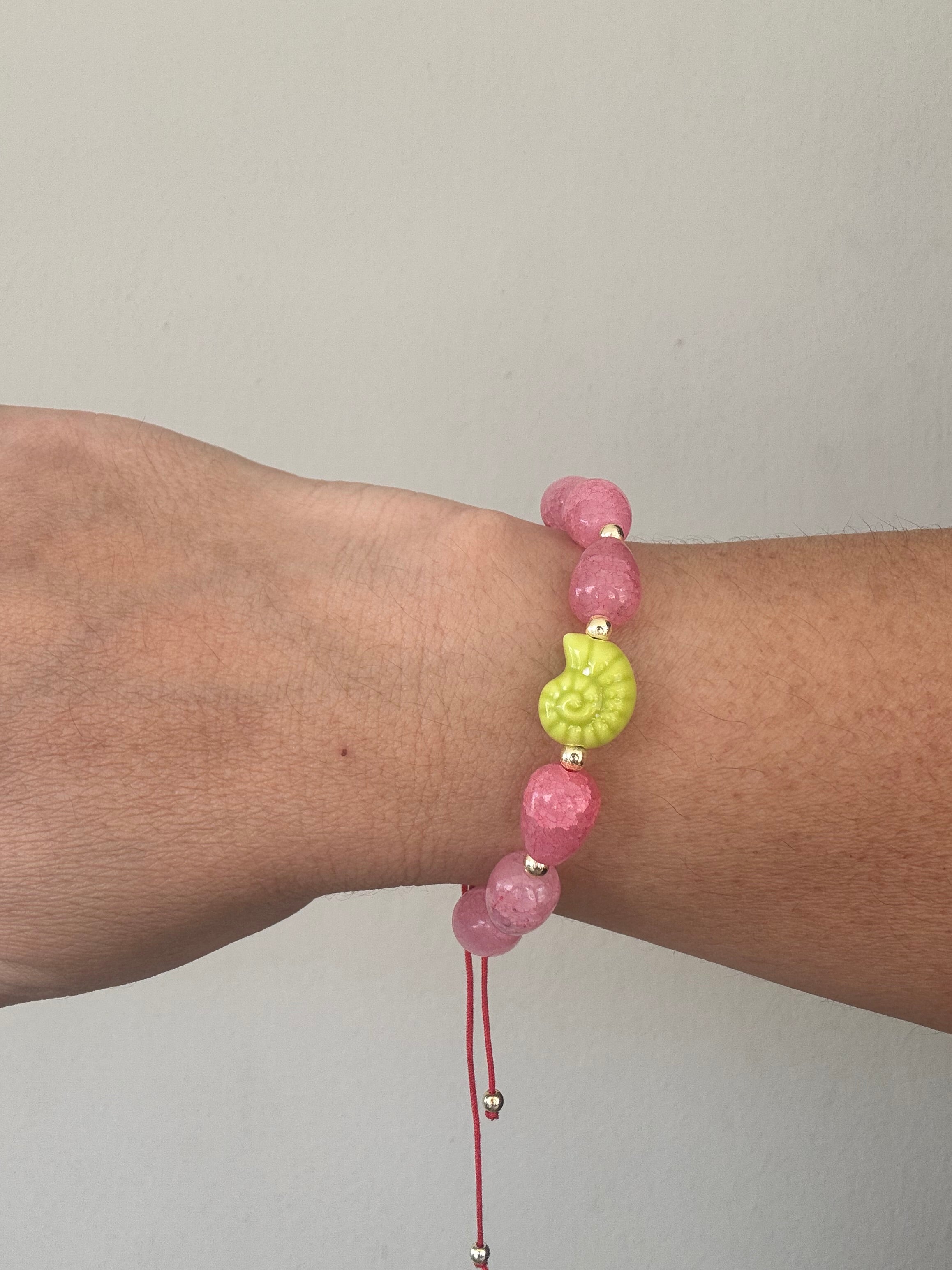 Yellow Seashell Bracelet