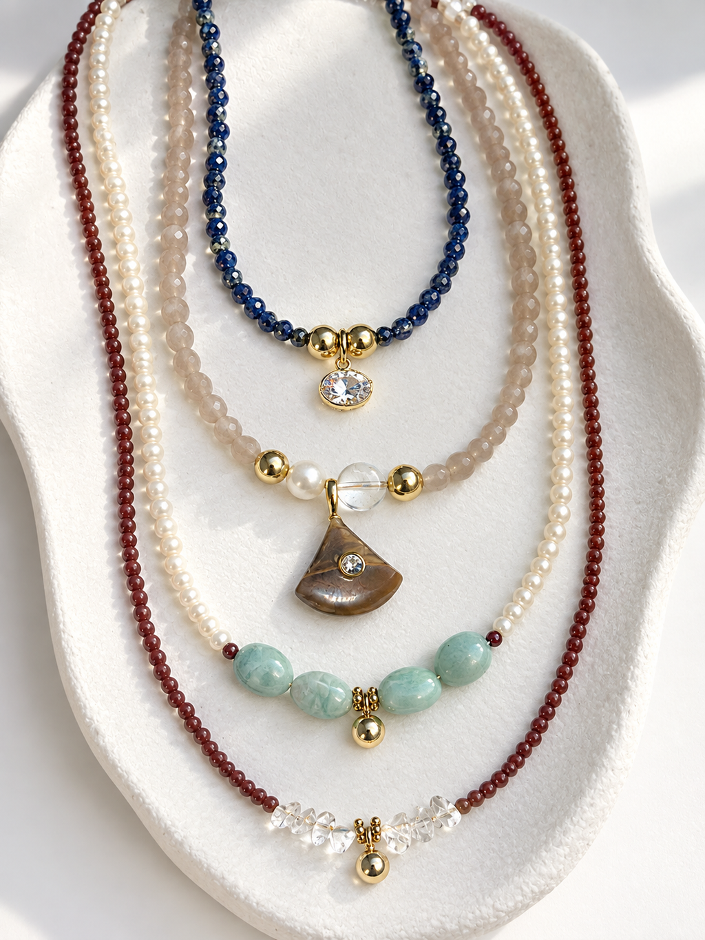 Handmade Blue Necklace #L134