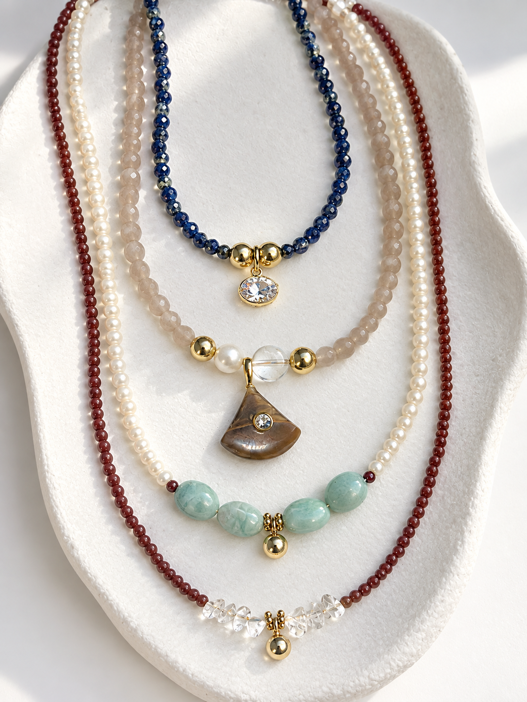 Handmade Blue Necklace #L134