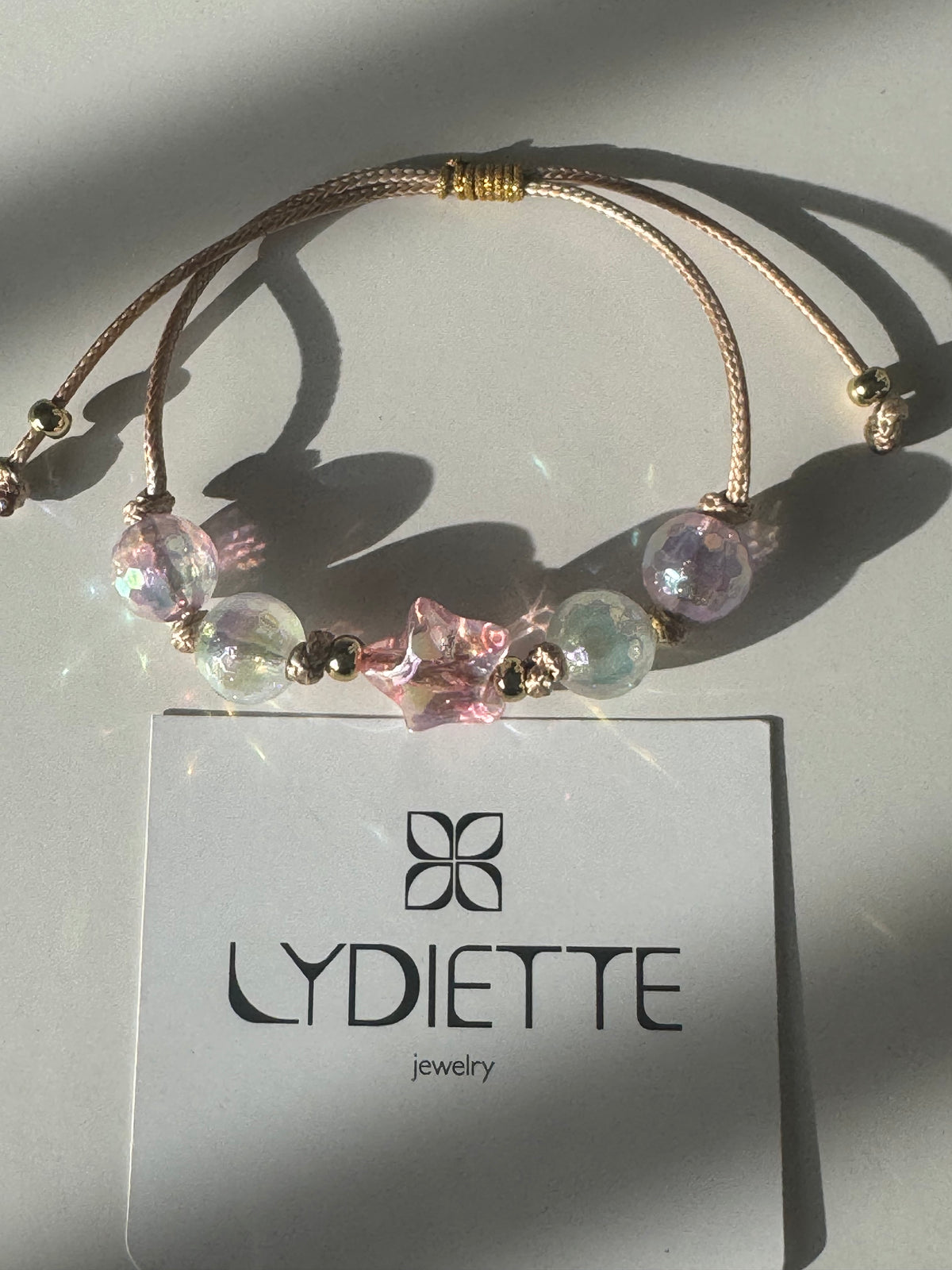 Handmade Bubbles & Star Adjustable Bracelet #L172