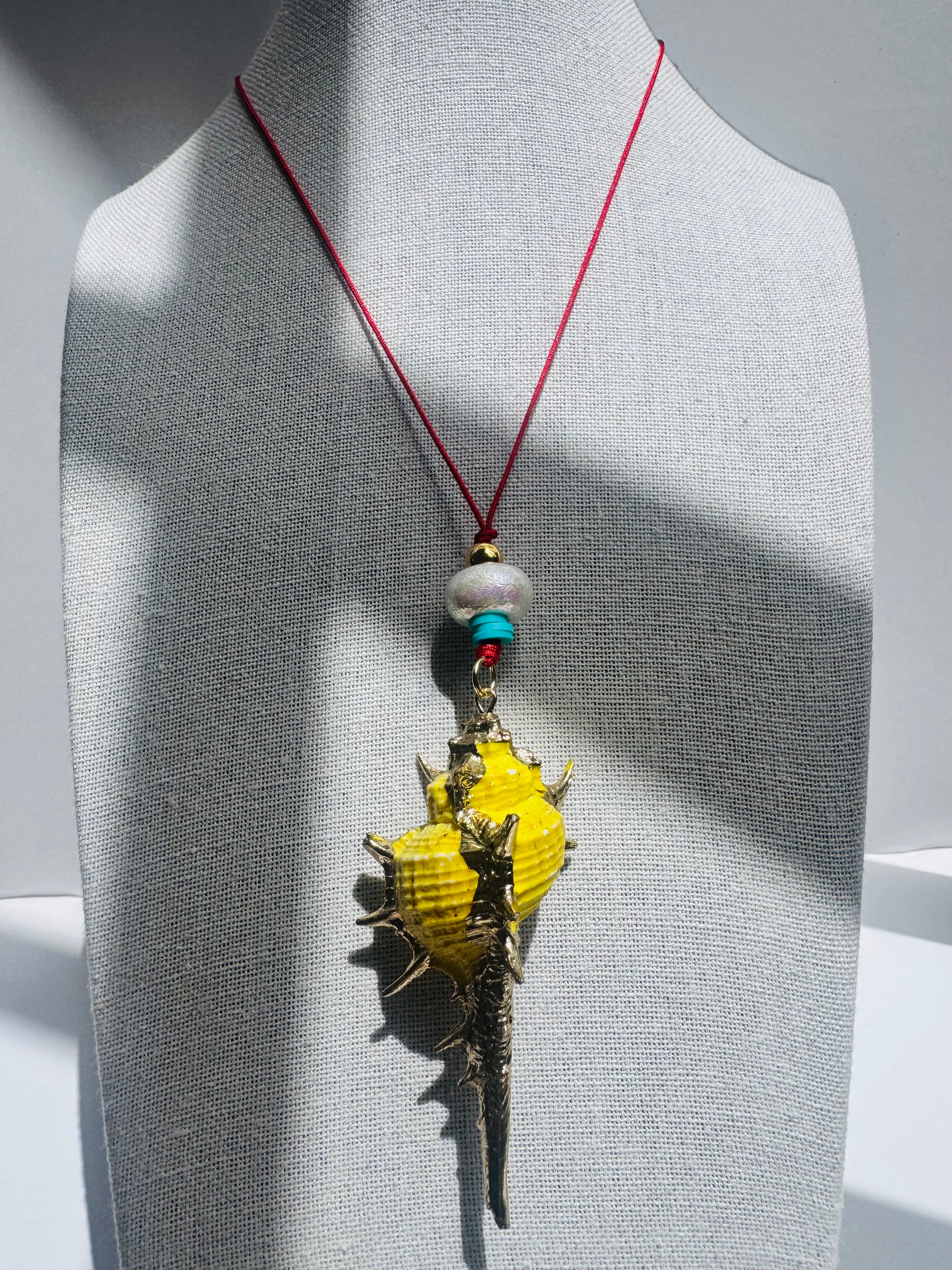 Yellow Shell Necklace