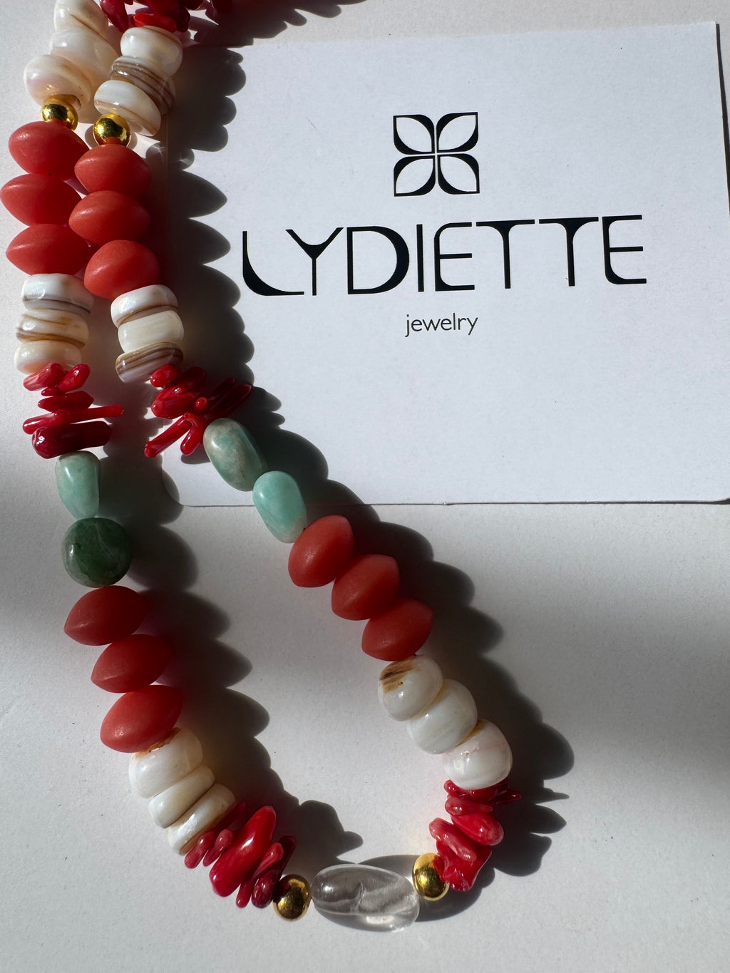 Red + Blue Handmade Necklace #L141