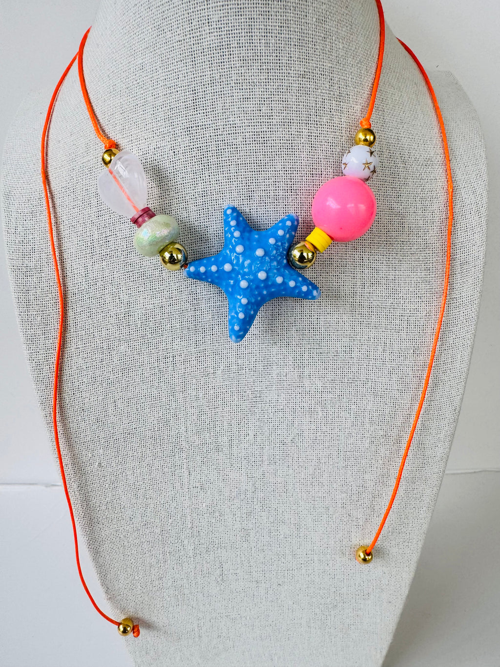 Blue Starfish Necklace