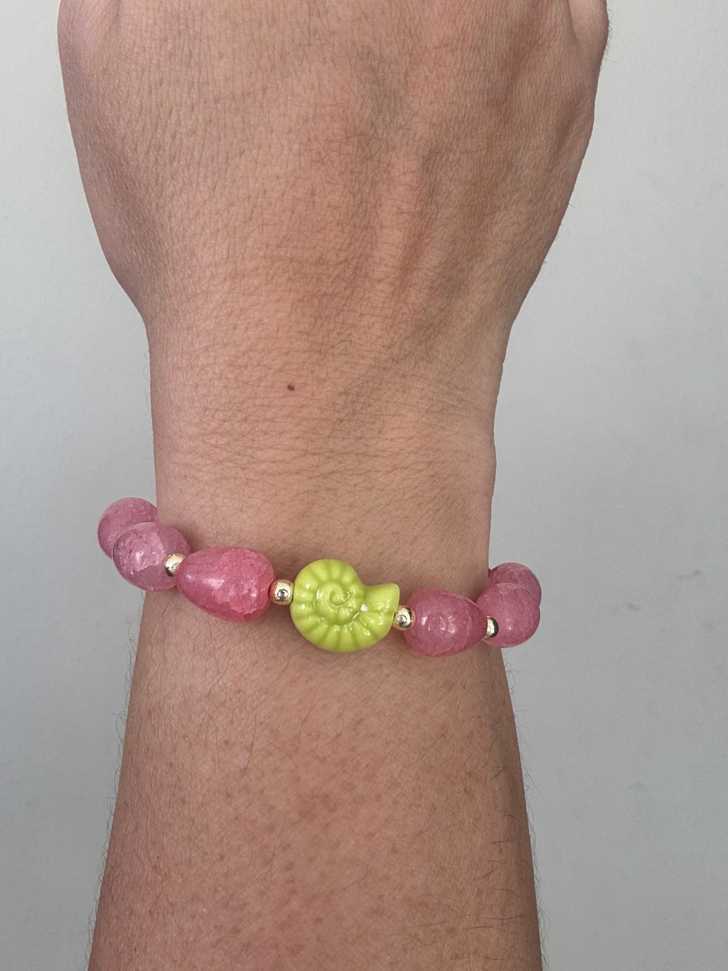 Yellow Seashell Bracelet