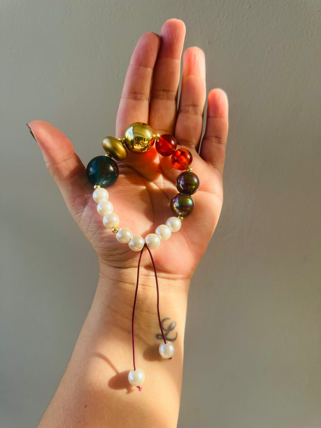 Handmade Elastic Pearls Bracelet #L195