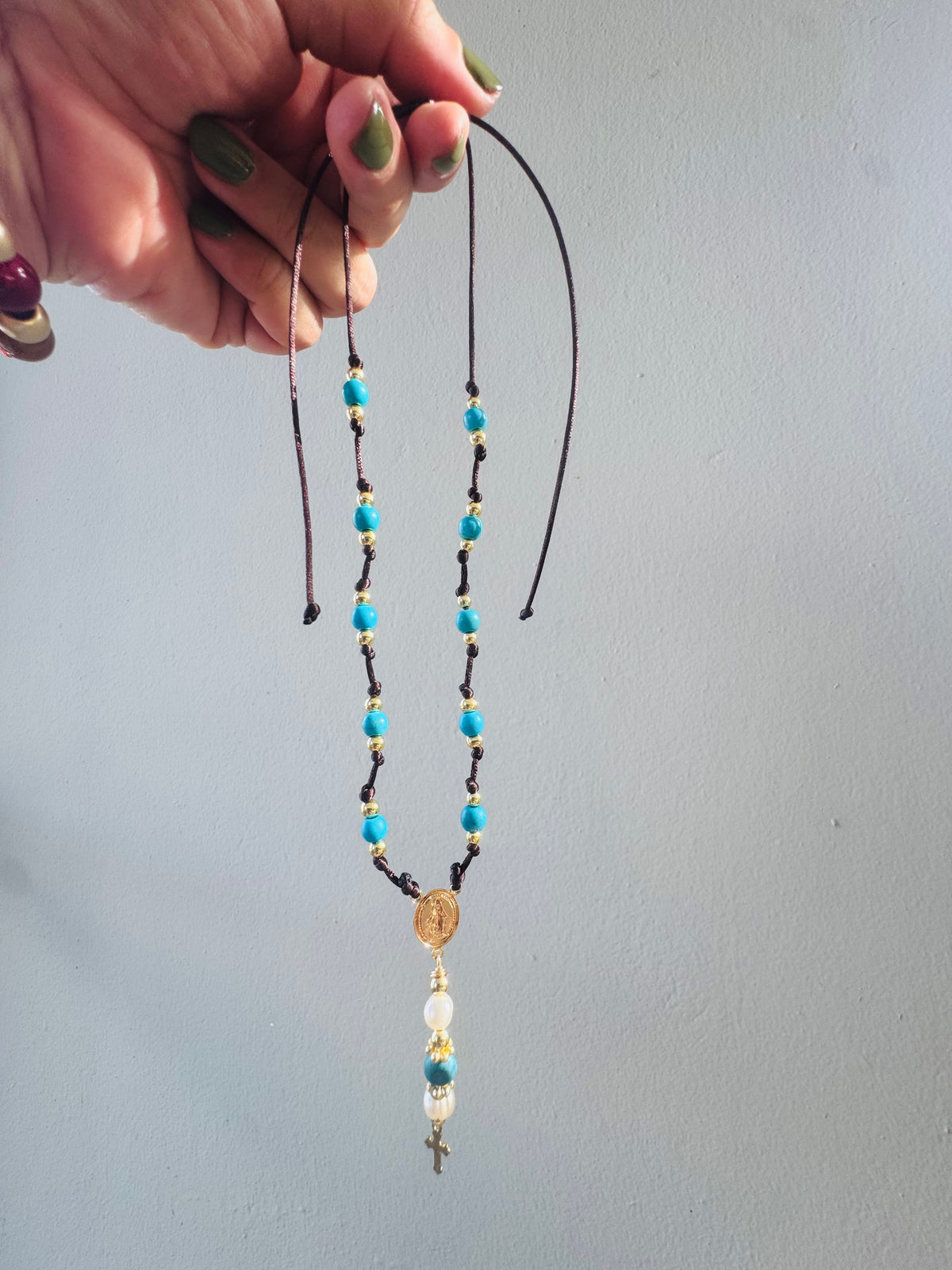 Handmade Adjustable “Rosario”  Necklace #L199