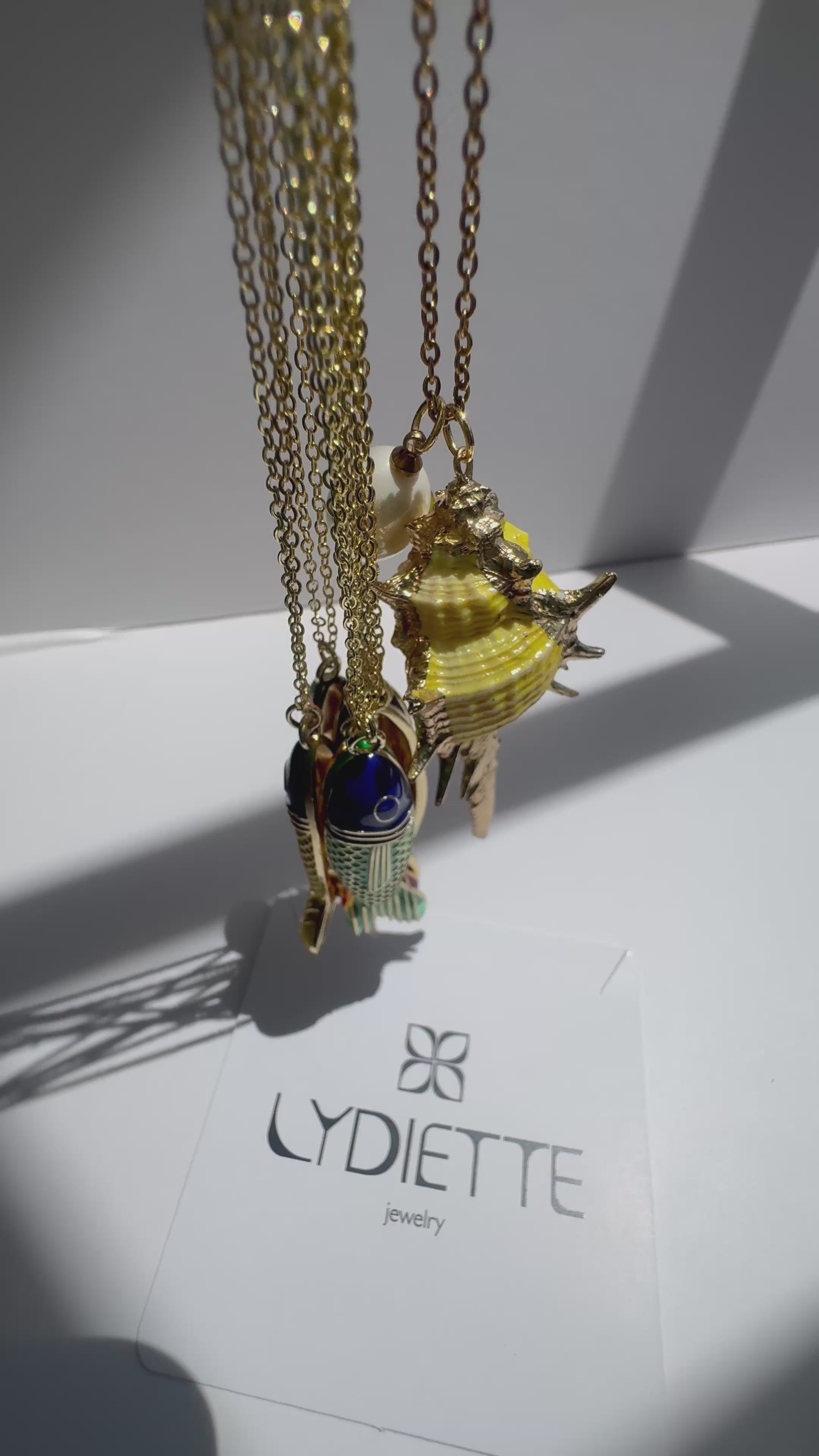 Yellow Shell Necklace
